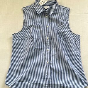 J. Crew Factory Sleeveless signature fit shirt